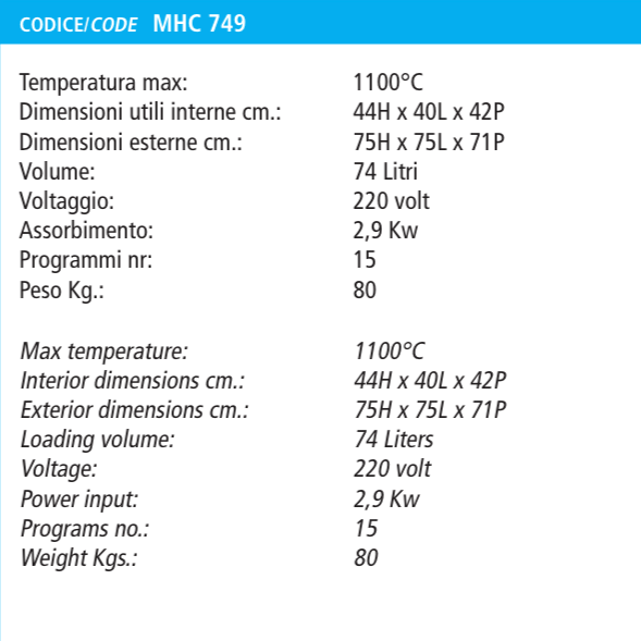 Forno Alfa 2 Colorobbia | Forni elettrici per ceramica - Ingrosso per la Ceramica | Ditta Fauci