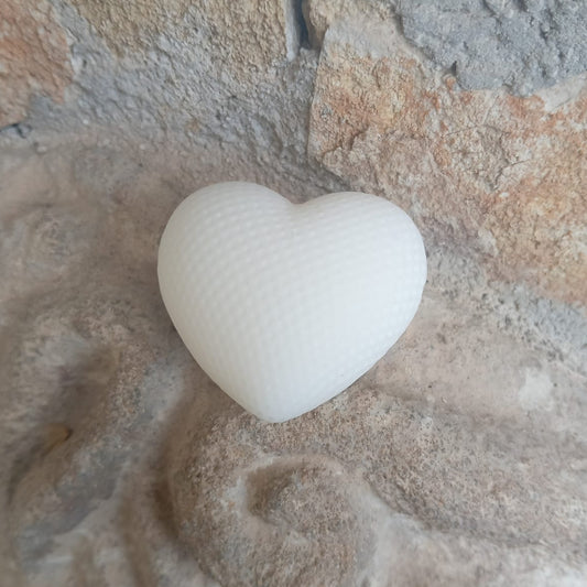 Candela Cuore Tridimensionale in Cera