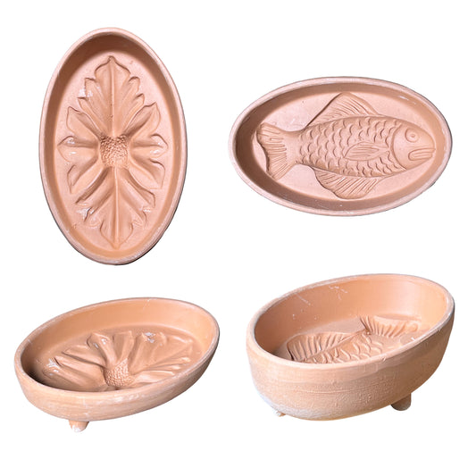 Formella per mostarda in terracotta da smaltare o decorare