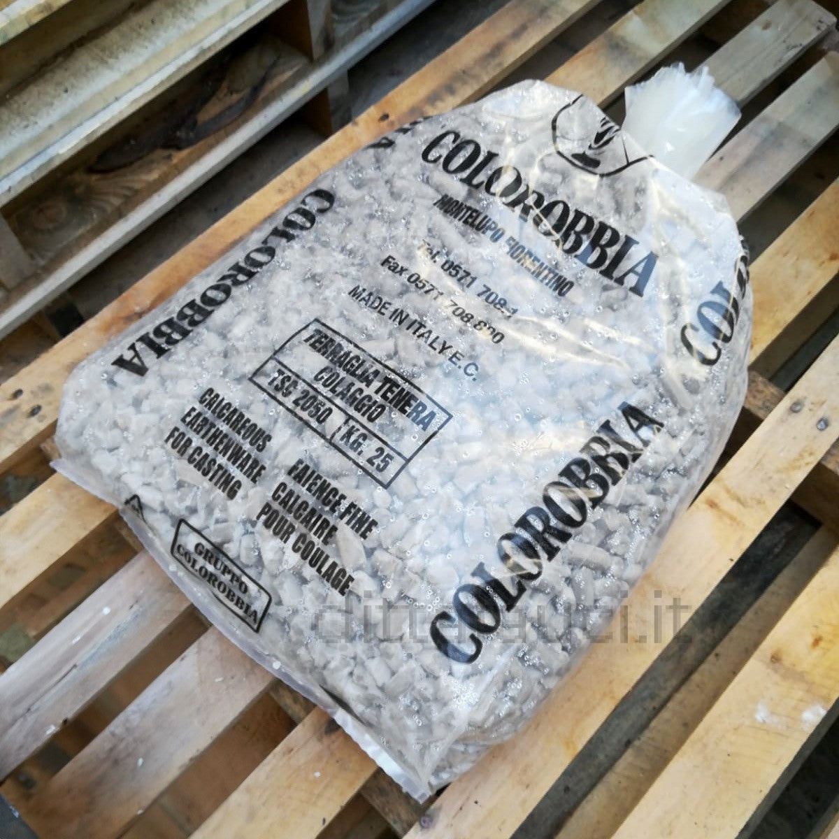 Terraglia Bianca Essiccata per colaggio 25kg - Ingrosso per la Ceramica | Ditta Fauci