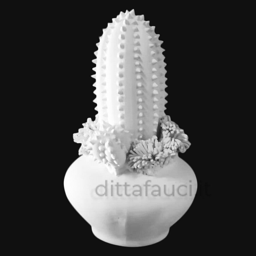 Cactus h 15 cm, diam. 9 cm | Piantine in ceramica - Ingrosso per la Ceramica | Ditta Fauci