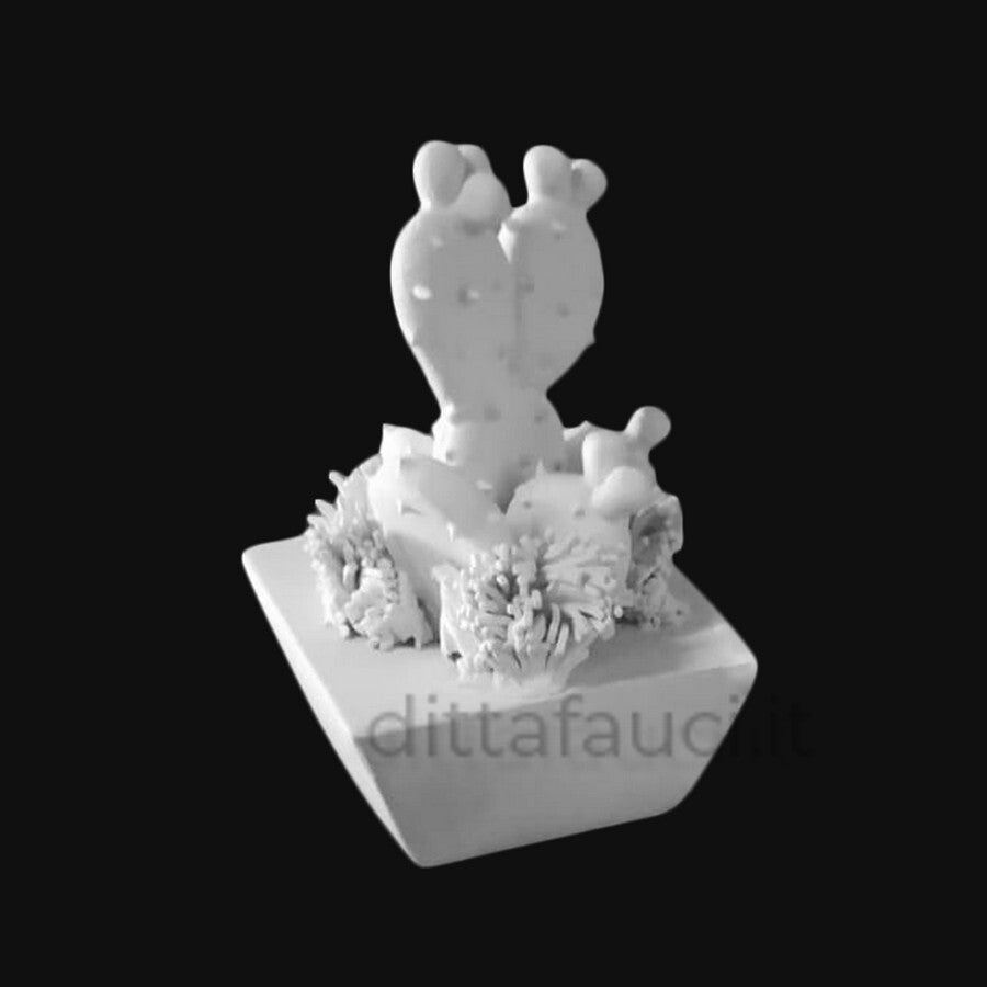 Pala fico I Mis base quadrata h 10 cm, diam. 6,5 cm | Semilavorati in ceramica - Ingrosso per la Ceramica | Ditta Fauci