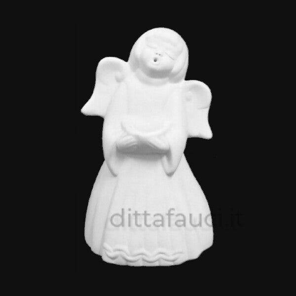 Angelo candeliere h 10 cm | Semilavorati in ceramica - Ingrosso per la Ceramica | Ditta Fauci