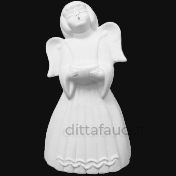 Angelo candeliere h 16 cm | Semilavorati in ceramica - Ingrosso per la Ceramica | Ditta Fauci