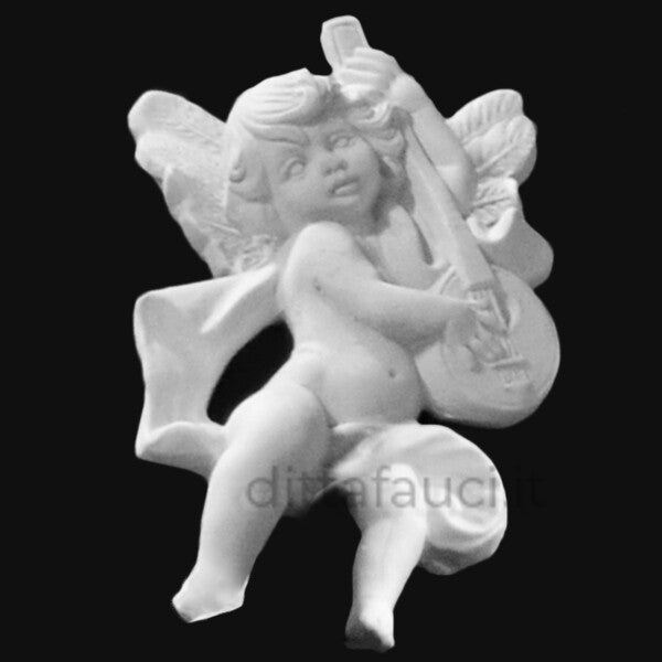 Angelo musico h 15 cm benjo | Semilavorati in ceramica - Ingrosso per la Ceramica | Ditta Fauci