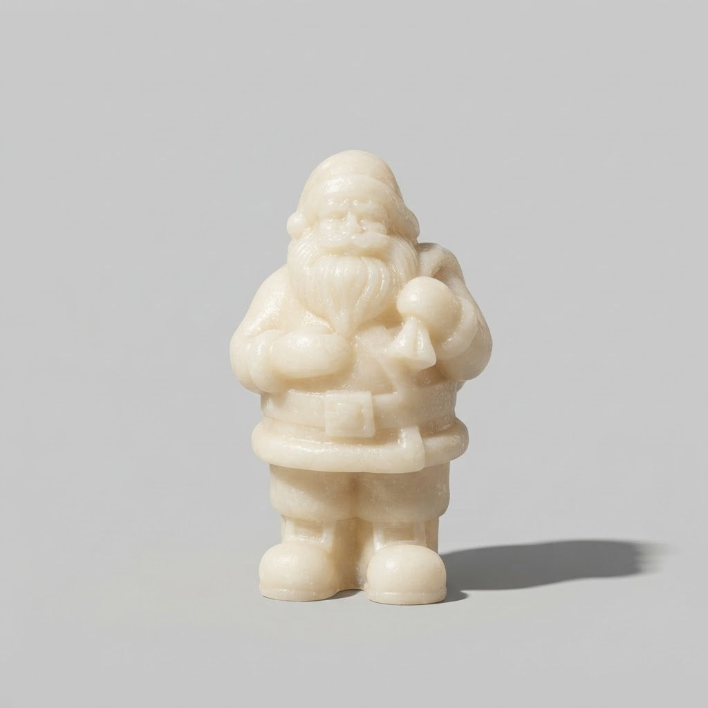 Candela Babbo Natale in Cera - Misure cm 8x4