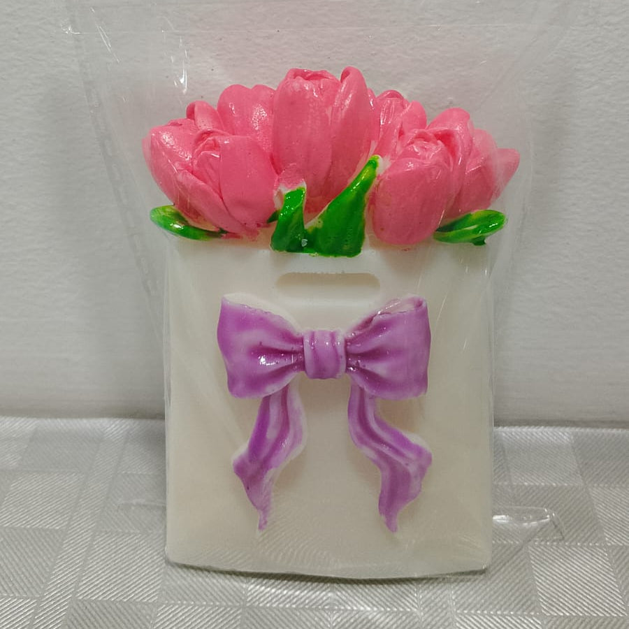 Candela Borsa con Tulipani in Cera