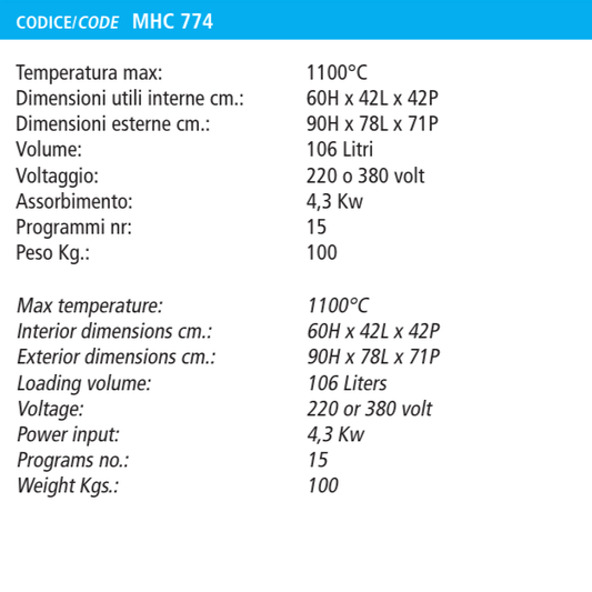 Forno Alfa 3 Colorobbia | Forni ceramica