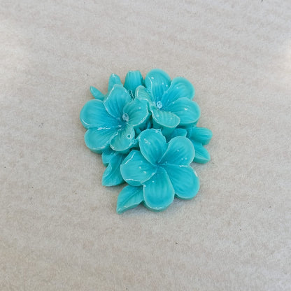 Candela Tris di Fiori in Cera - Misure cm 5,6x4,6