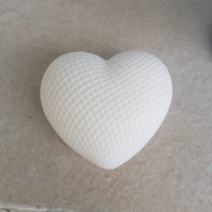 Candela Cuore Tridimensionale in Cera