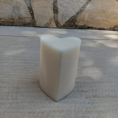 Candela a Forma di Cuore in Cera, colore bianco