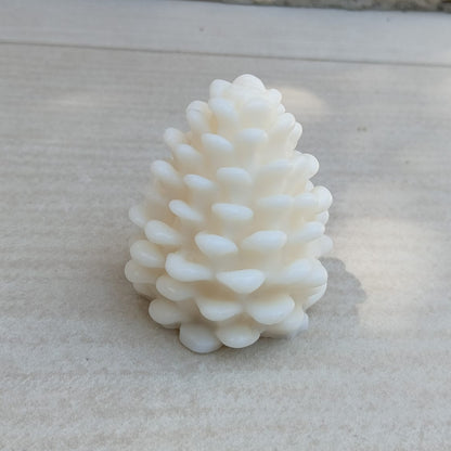 Candela Pigna Natalizia in Cera - Misure cm 4,5x5