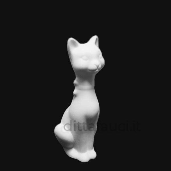 Aristogatto in terraglia bianca