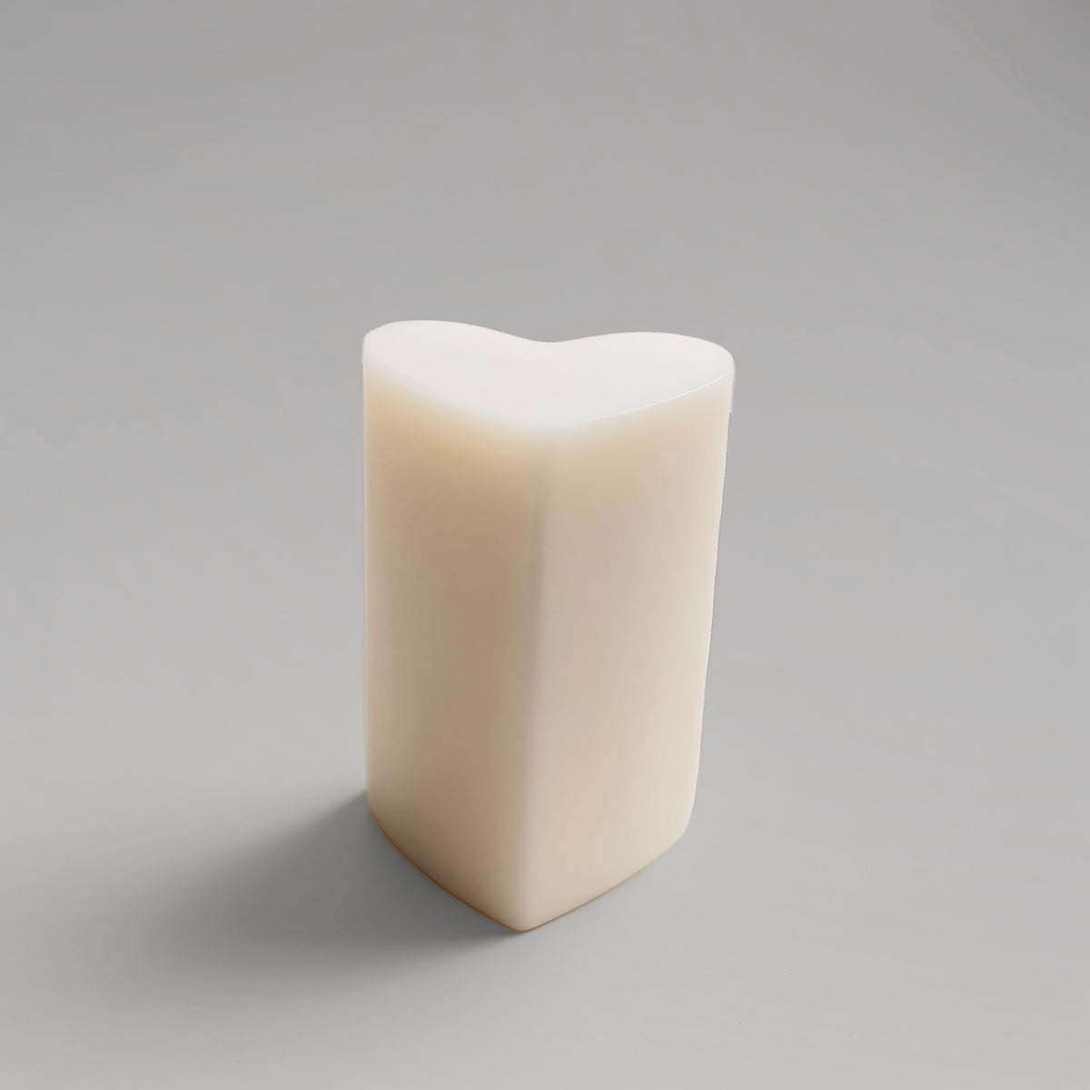 Candela a Forma di Cuore in Cera, colore Bianco