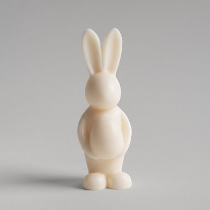Candela Coniglietto 3D in Cera, colore Bianco