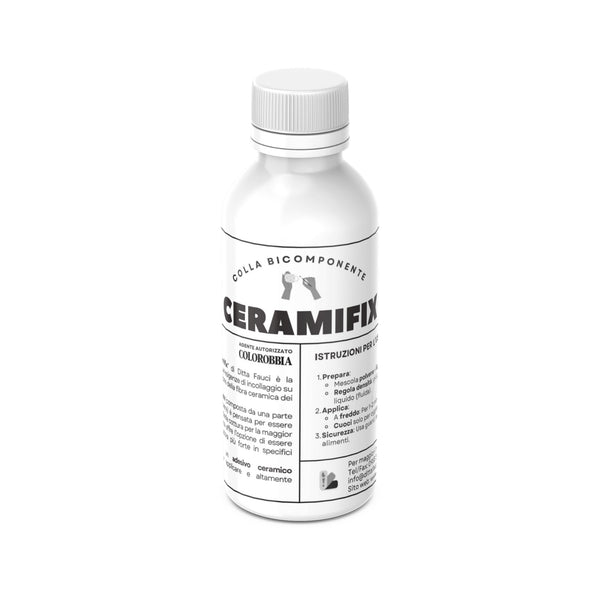 Colla Bicomponente Ceramifix 1kg — Adesivo per Riparazione Ceramica con o senza Cottura