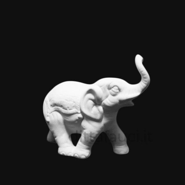 Elefante in terraglia bianca