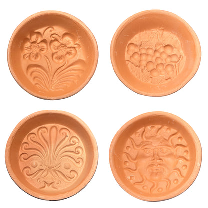 Formella per mostarda in terracotta da smaltare o decorare