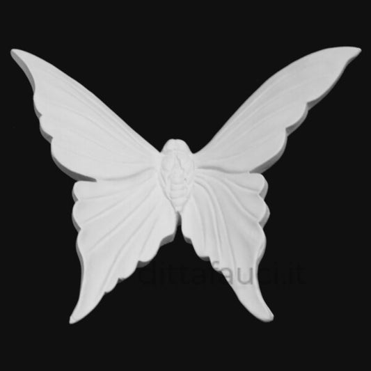 farfalla in terraglia bianca